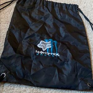 Drawstring Fox Racing and Monster Energy Bag!